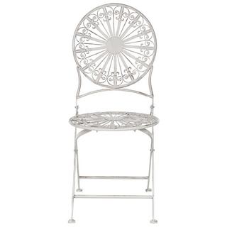 Beliani Lot de 2 chaises de jardin en Métal Rétro SCAFA  