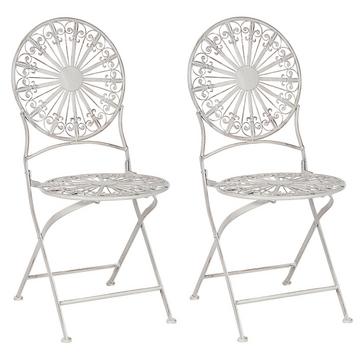 Lot de 2 chaises en Métal Rétro SCAFA