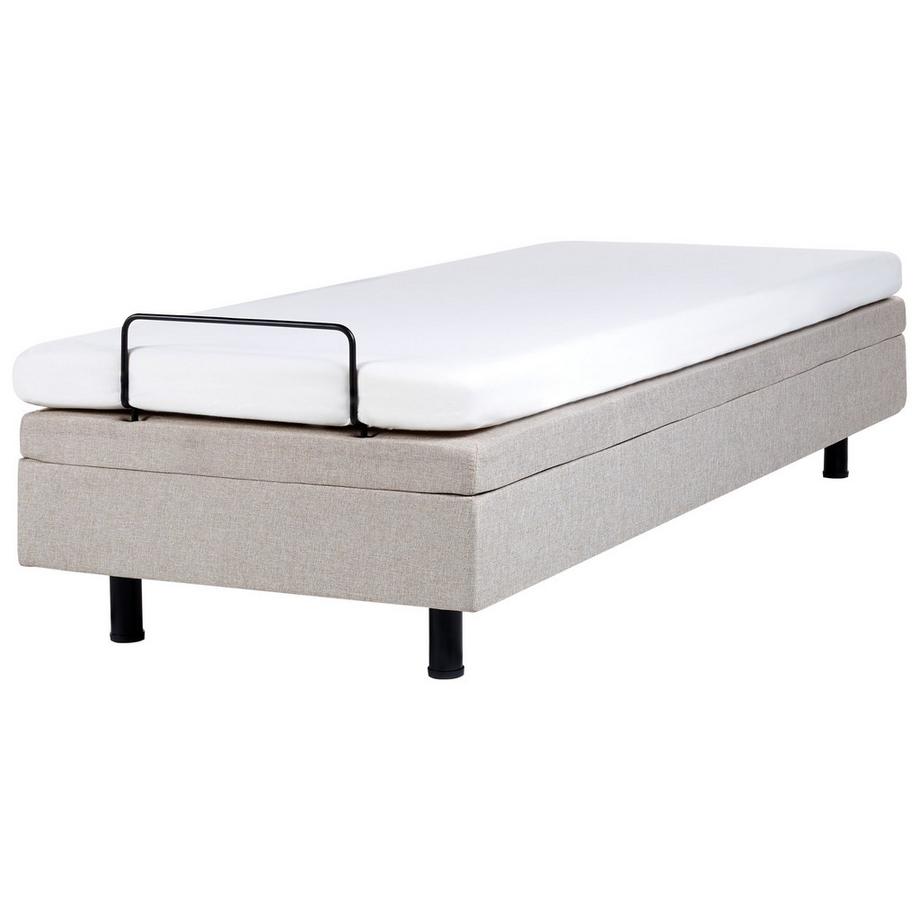 Beliani Lit réglable sans tête de lit en Tissu Moderne DUKE  