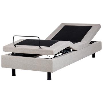 Lit réglable sans tête de lit en Tissu Moderne DUKE