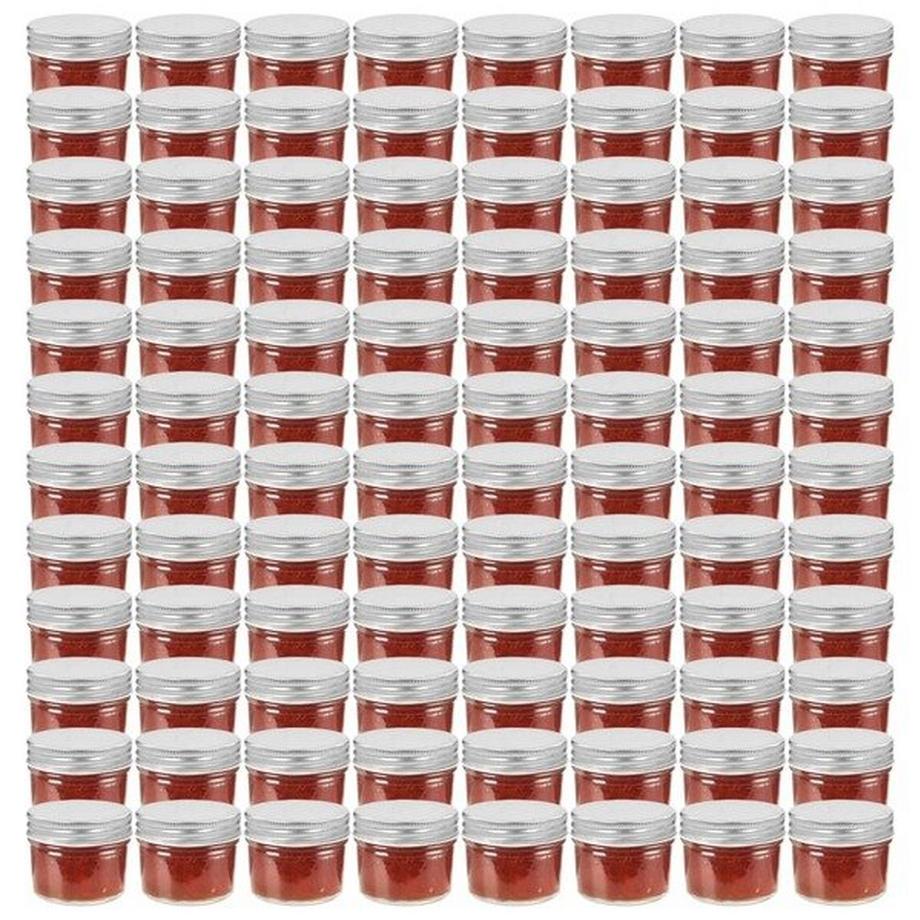 VidaXL Pots à confiture avec couvercles  pcs verre verre  