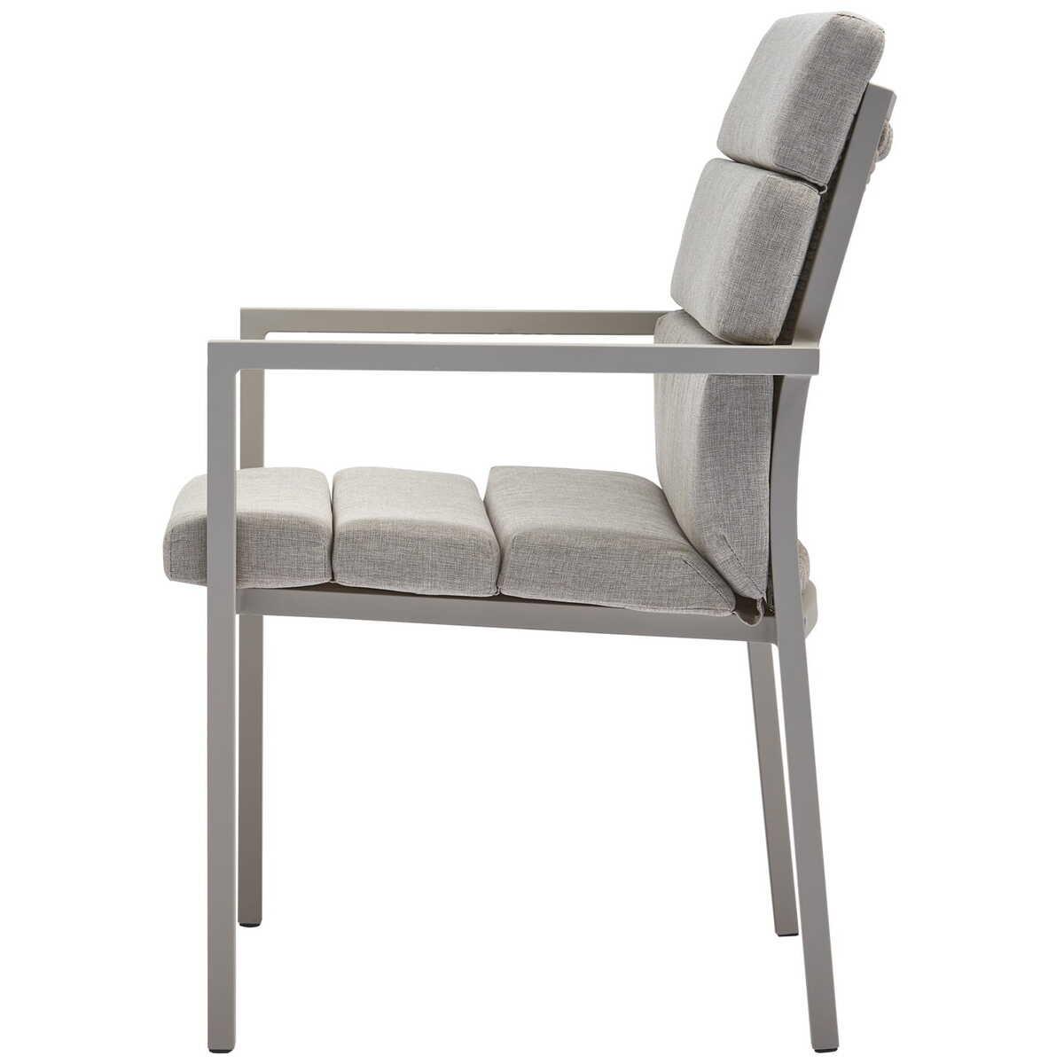 mutoni living Chaise de jardin North aluminium sable  