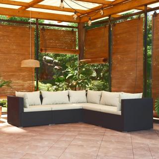 VidaXL set salotto da giardino Polirattan  