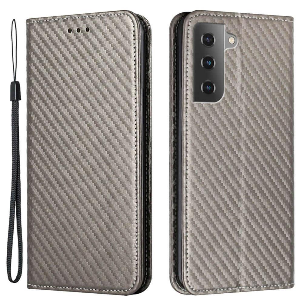 Cover-Discount  Galaxy-S23 - Étui Flip Look Carbone 