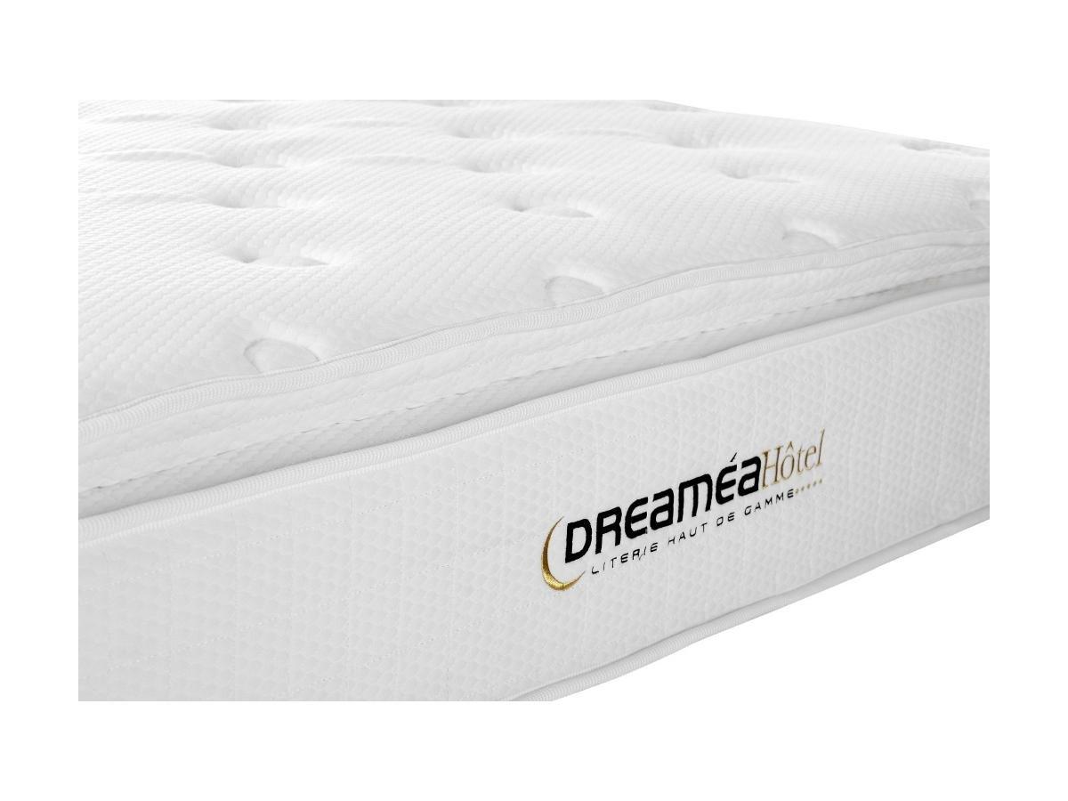 Vente-unique Set DELICE di DREAMEA HOTEL rete e materasso antincendio molle insacchettate e topper integrato  