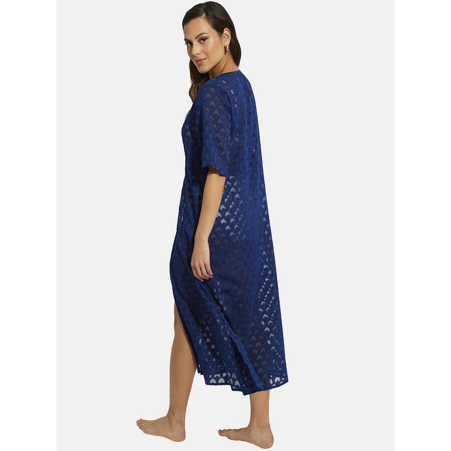 Selmark Lange Strandtunika mit kurzen Ärmeln Sicilia  