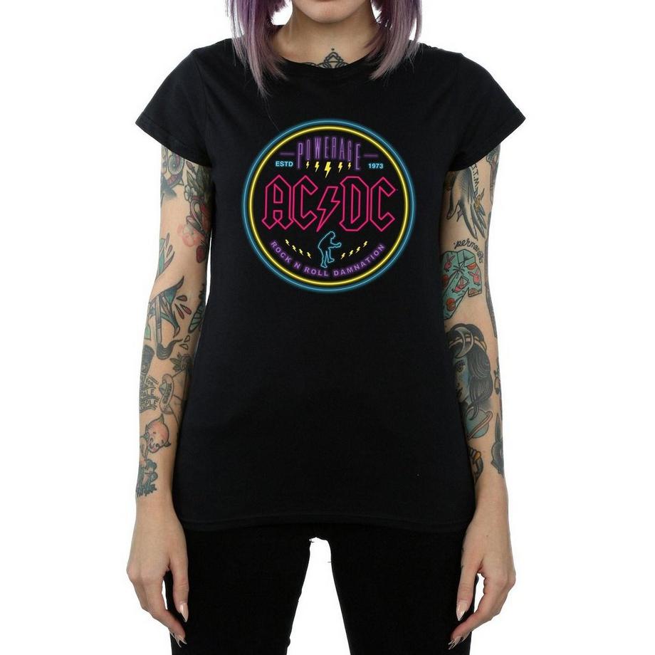 AC/DC ACDC Powerage Neon Logo T-Shirt  
