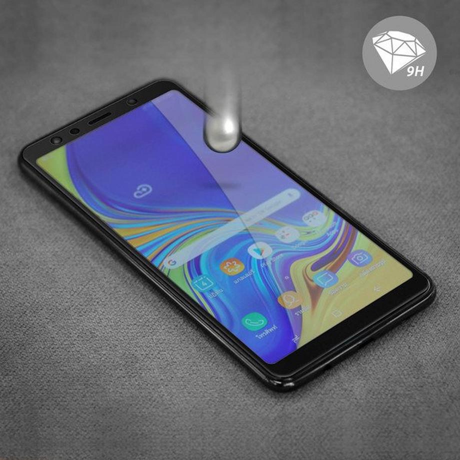 Avizar  Displayschutz Galaxy A7 2018 Schwarz 