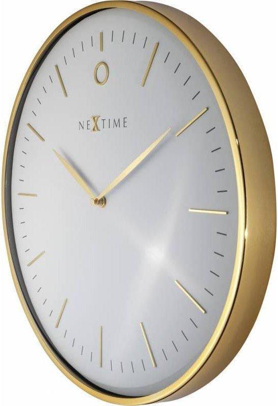 NeXtime Wanduhr Glamour weiss Durchmesser 40 cm  