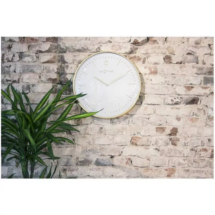 NeXtime Wanduhr Glamour Ø 40 cm Gold online kaufen MANOR VA8137
