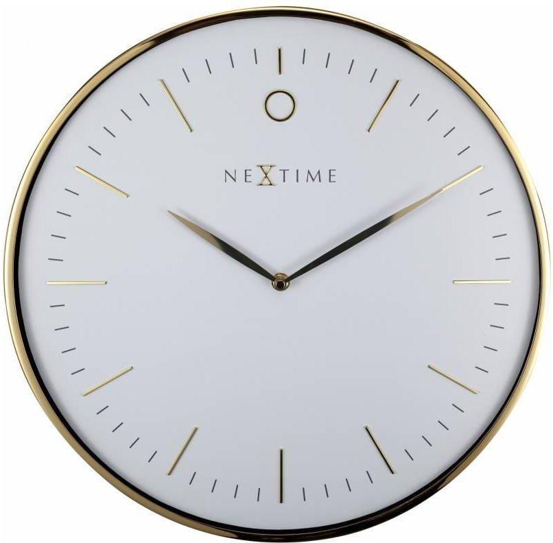 NeXtime Wanduhr Glamour weiss Durchmesser 40 cm  