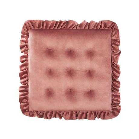 Beliani Coussin d'assise en Velours Glamour KALANCHOE  