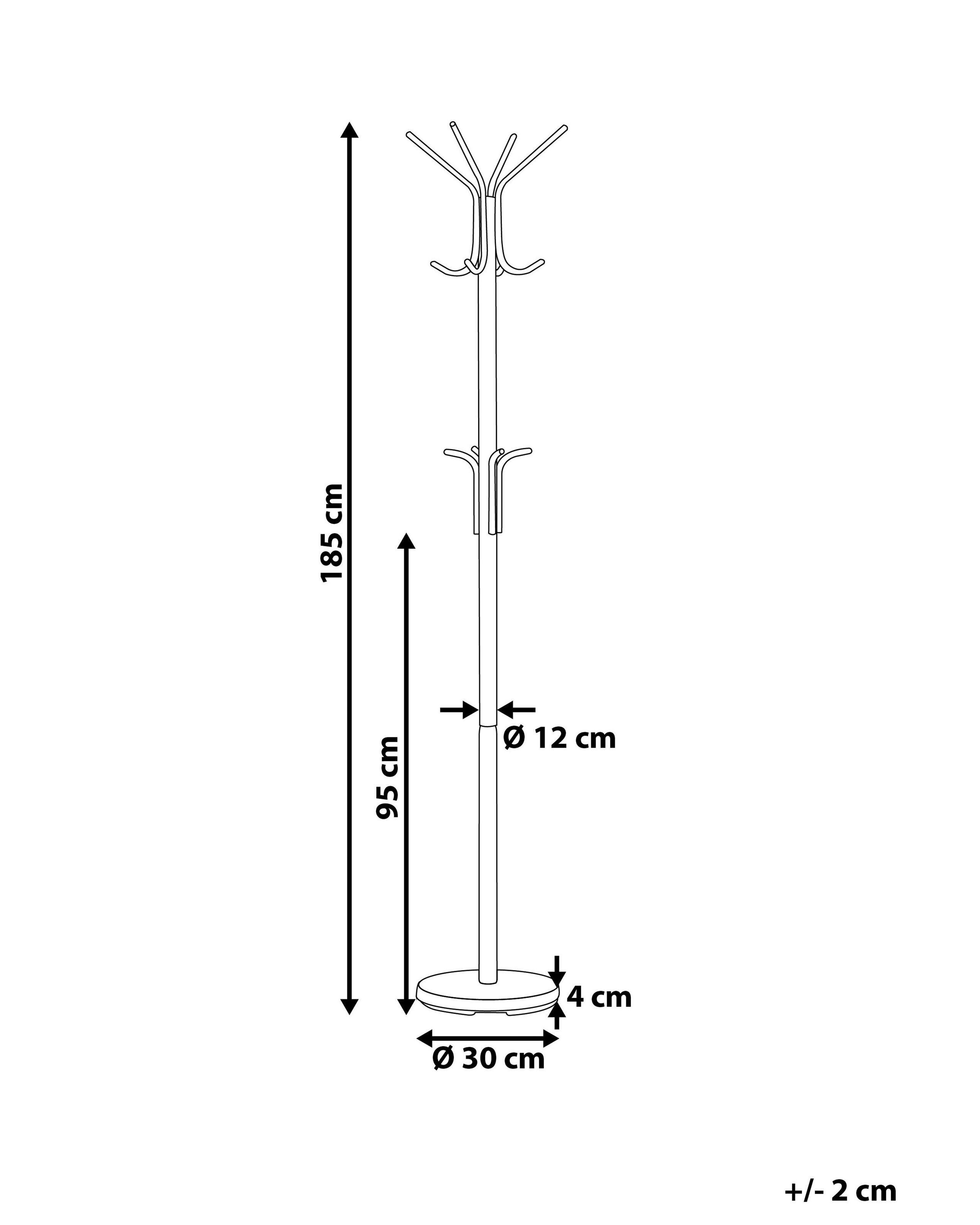 Beliani Garderobenständer aus Stahl Modern CLAXTON  