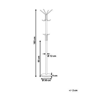 Beliani Appendiabiti en Acciaio Moderno CLAXTON  