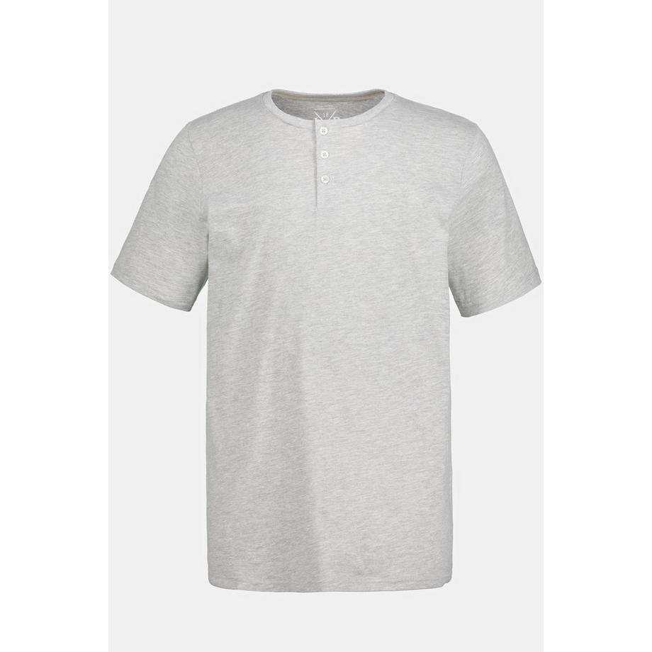 JP1880 Basic Henley Kurzarm Knopfleiste  