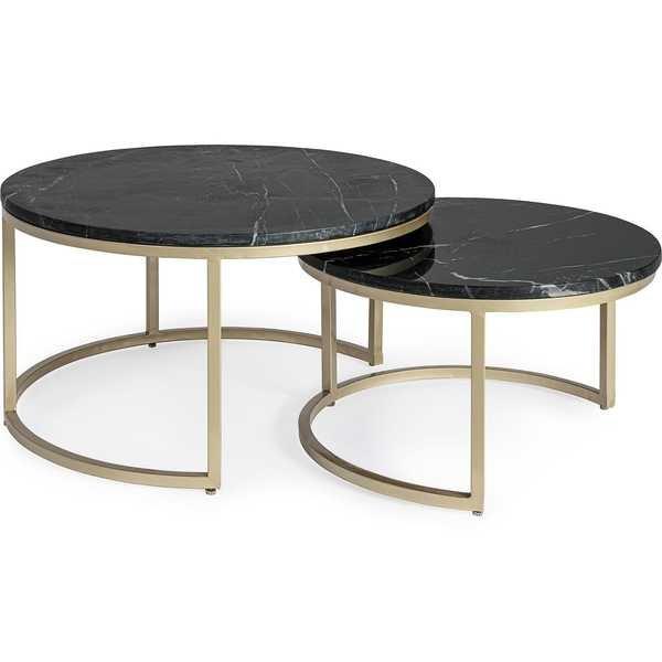 mutoni Table d'appoint Prescott (série de 2)  