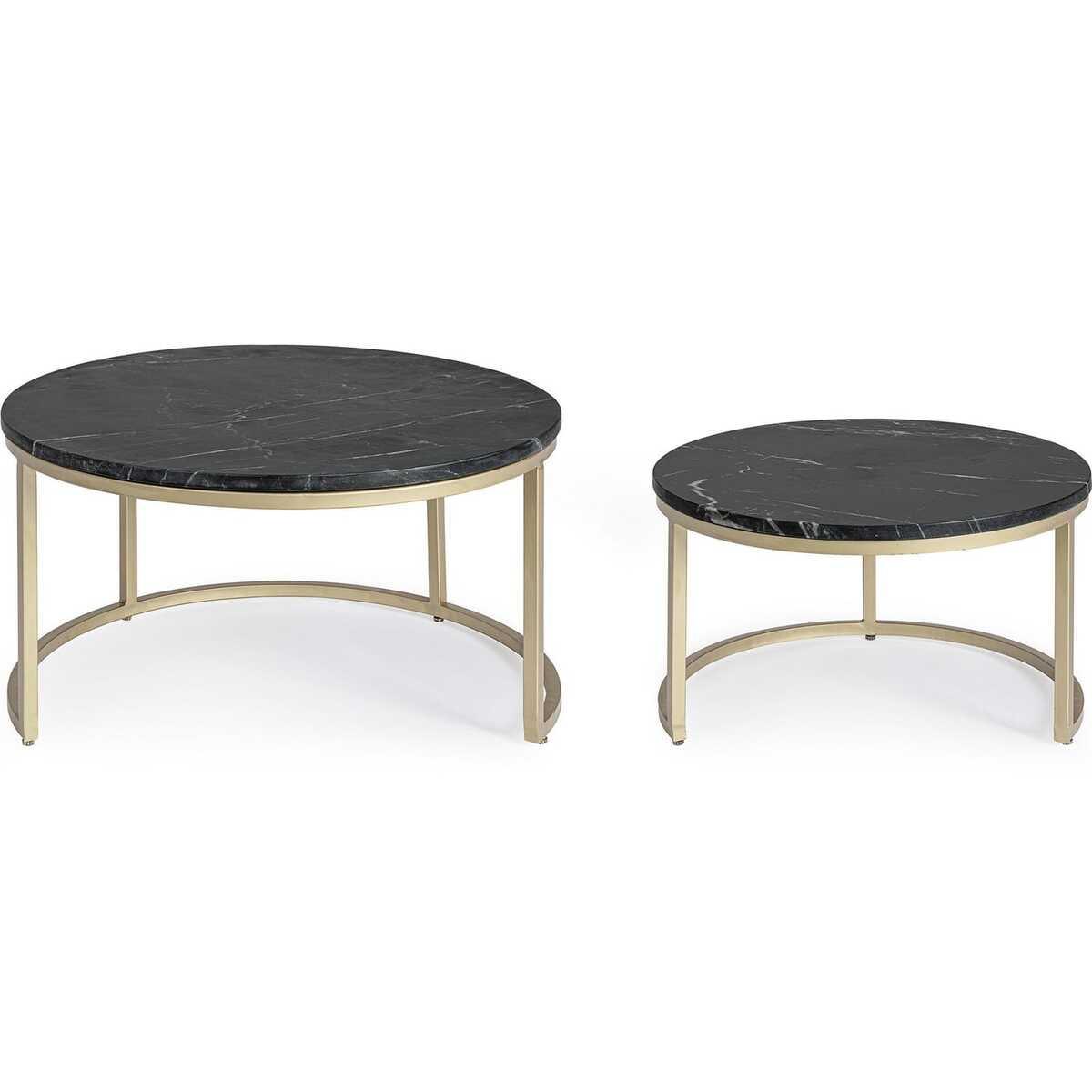 mutoni Table d&#039;appoint Prescott (lot de 2)  