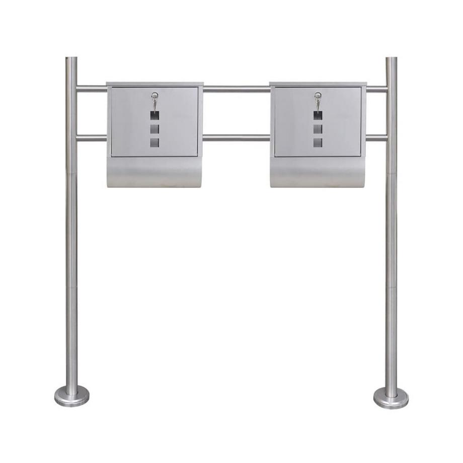 VidaXL  Briefkästen edelstahl 