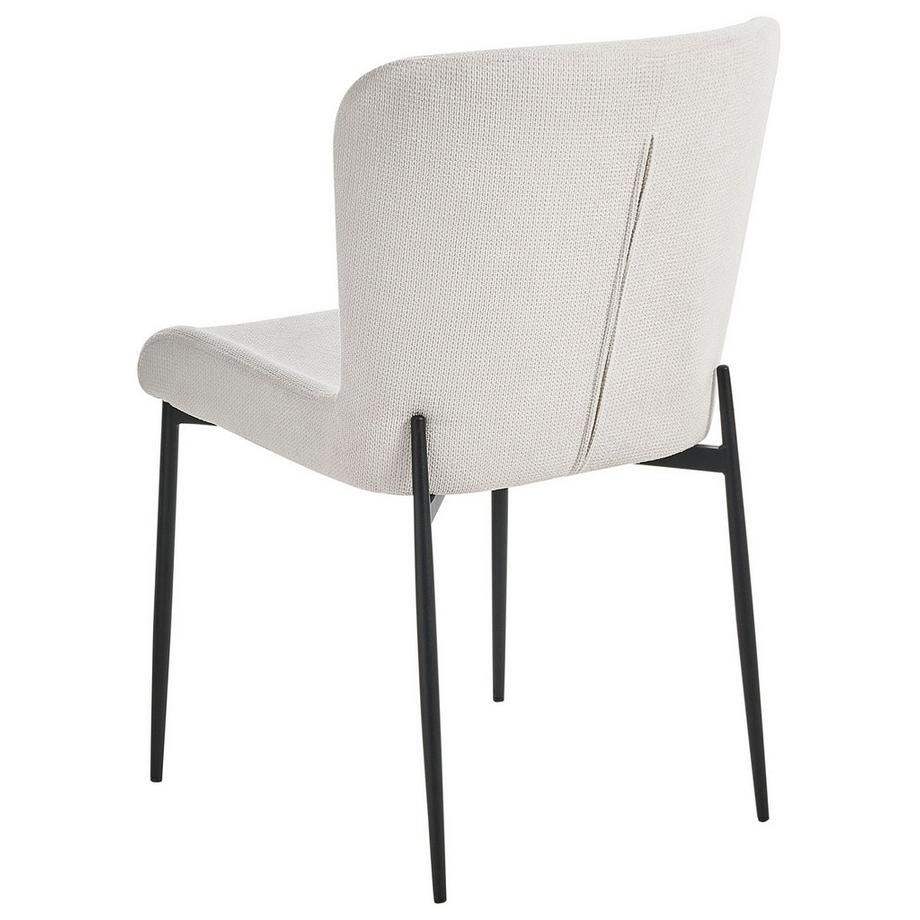 Beliani Esszimmerstuhl 2er Set aus Stoff Modern ADA  