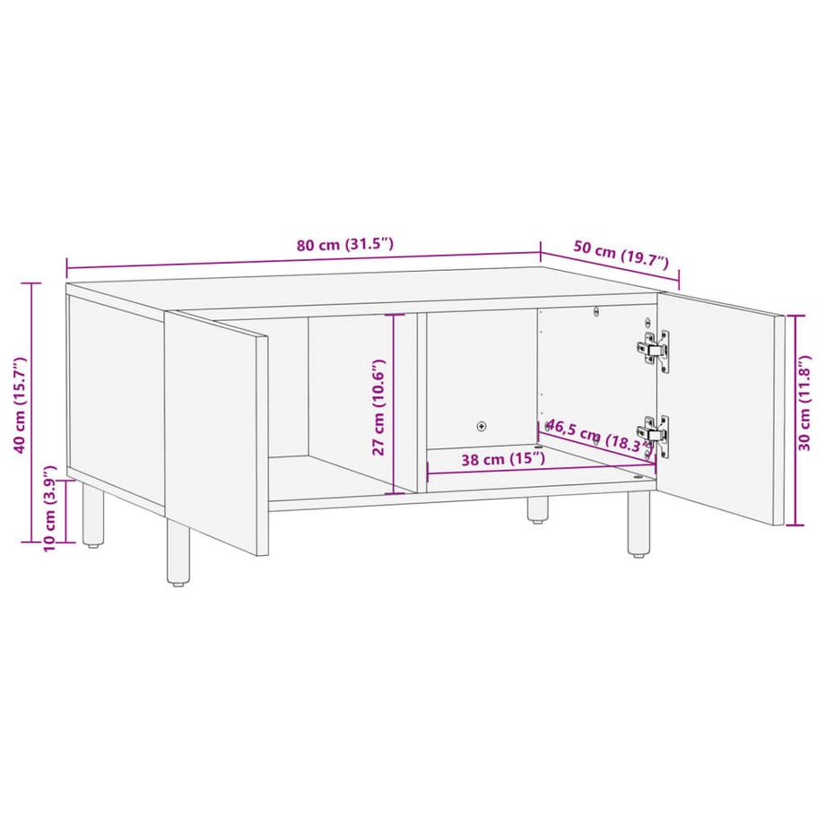 VidaXL Couchtisch holzwerkstoff  