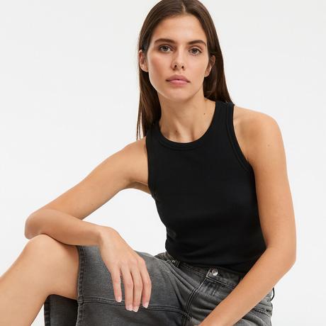 La Redoute Collections Geripptes Tanktop  