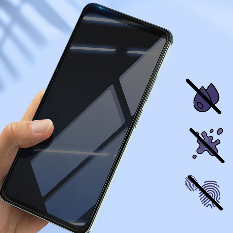 Avizar  Verre Trempé Realme C67 Biseauté Noir 