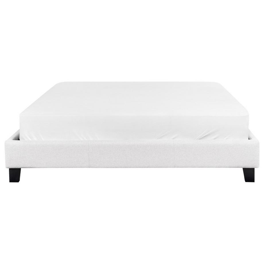 Beliani Letto senza testata en Tessuto  ROANNE  