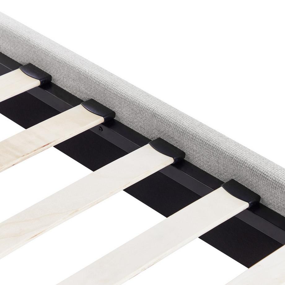 Beliani Letto senza testata en Tessuto  ROANNE  