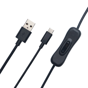 USB-A auf USB-C Daten Stromkabel mit Ein/Aus-Schalter