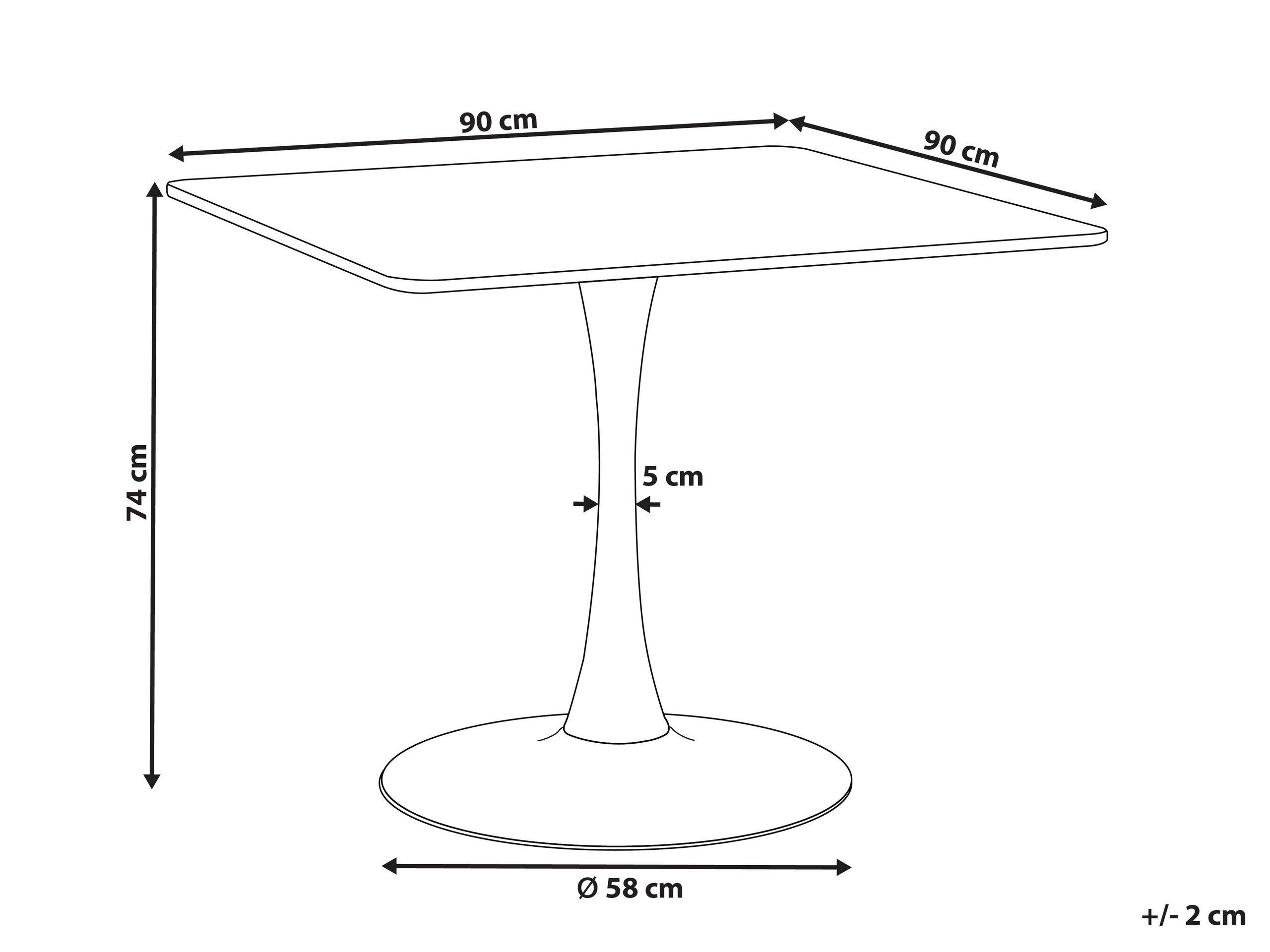 Beliani Table de repas en MDF Moderne BOCA  