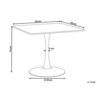 Beliani Table de repas en MDF Moderne BOCA  