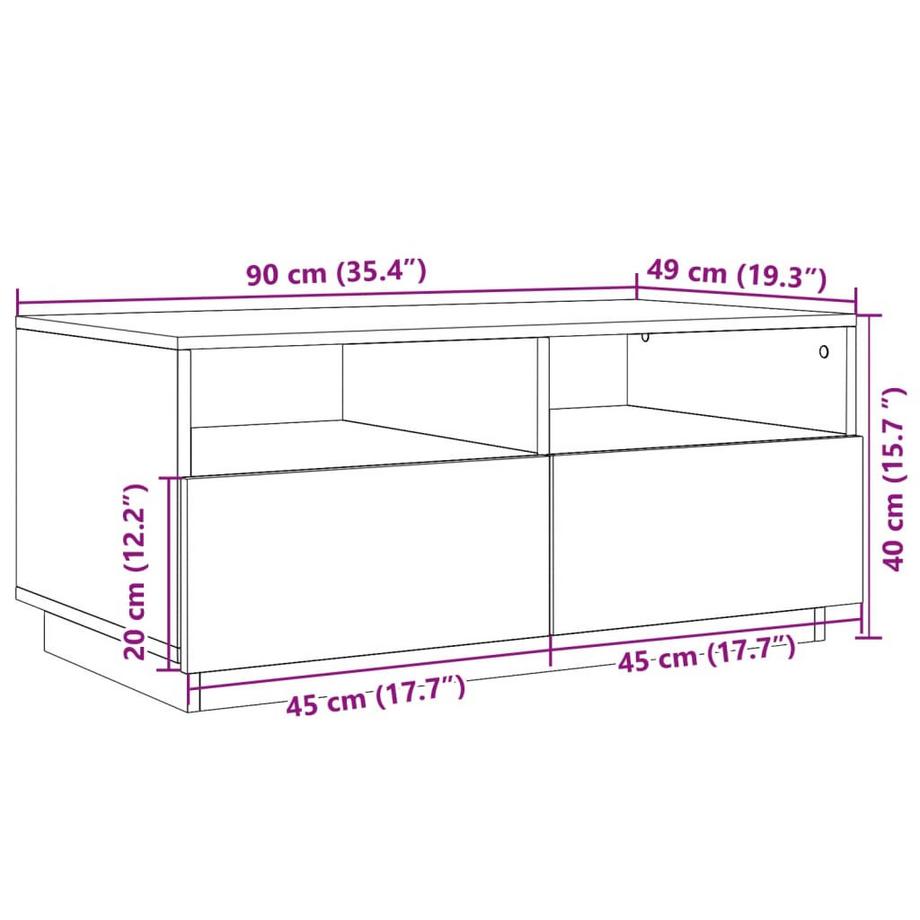 VidaXL Couchtisch holzwerkstoff  
