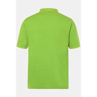 JP1880  Maglia polo di piqué dal look vintage con mezze maniche verde chiaro 