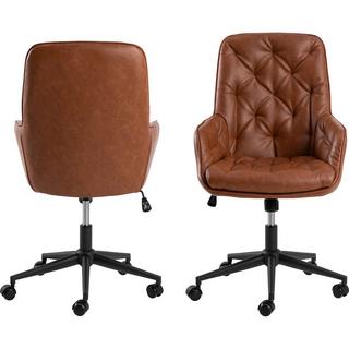 mutoni Chaise de bureau Irek cognac (1 pièce)  