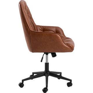 mutoni Chaise de bureau Irek cognac (1 pièce)  