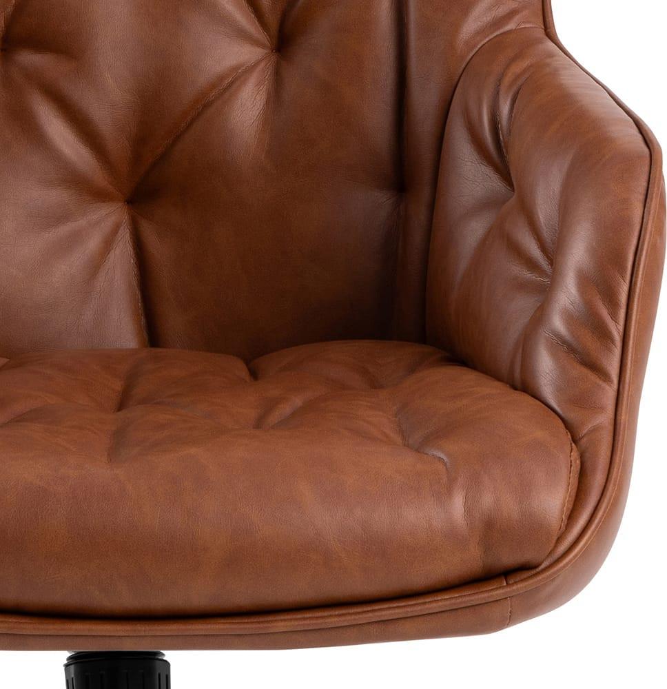 mutoni Chaise de bureau Irek cognac (1 pièce)  