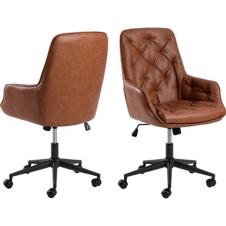 mutoni Chaise de bureau Irek cognac (1 pièce)  