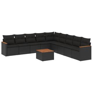 VidaXL set divano da giardino Polirattan  