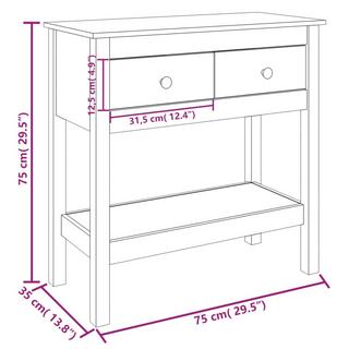 VidaXL Table console bois  