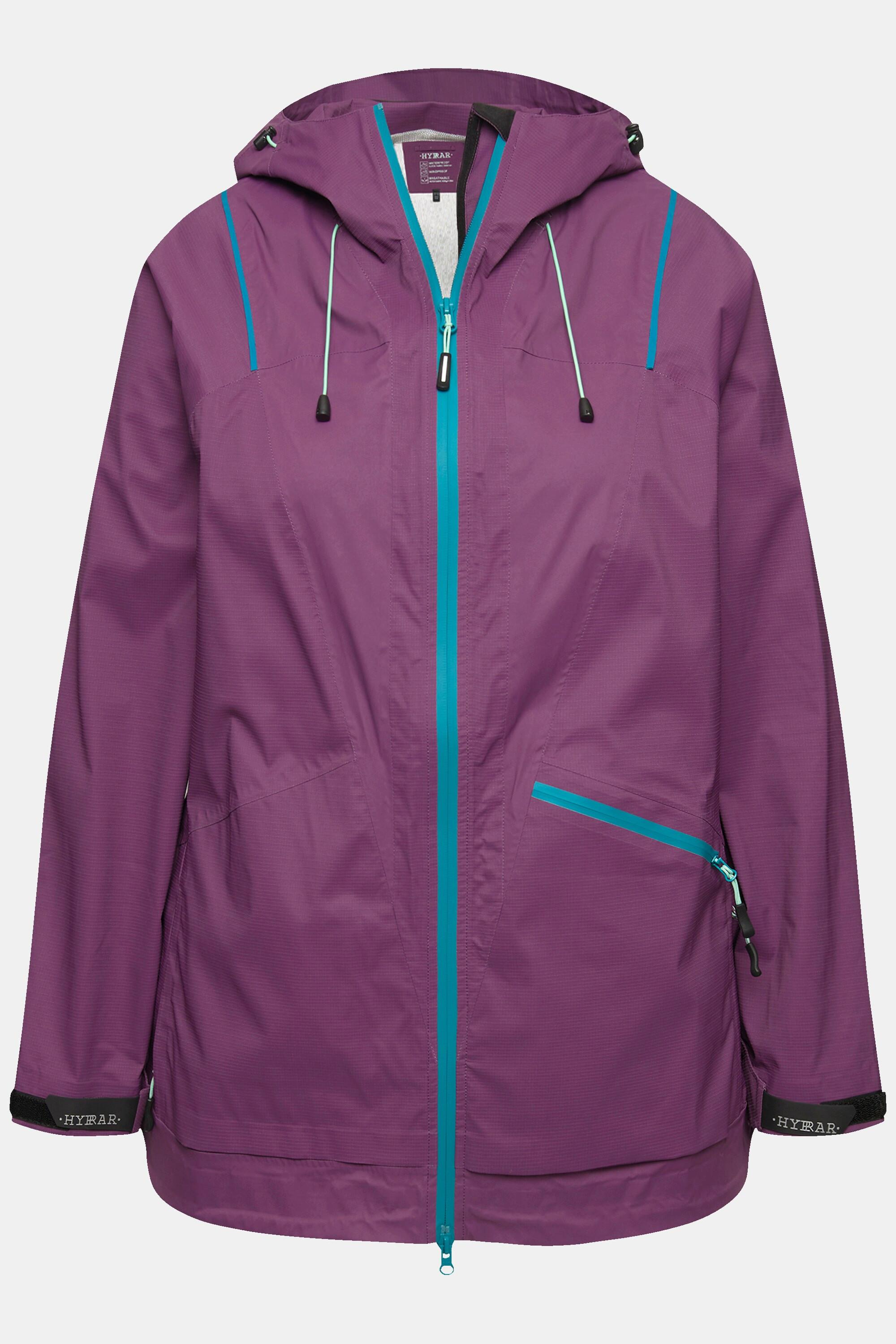 Ulla Popken  Funktionsjacke, wasserdicht, 2-Wege-Zipper, Reflektor 