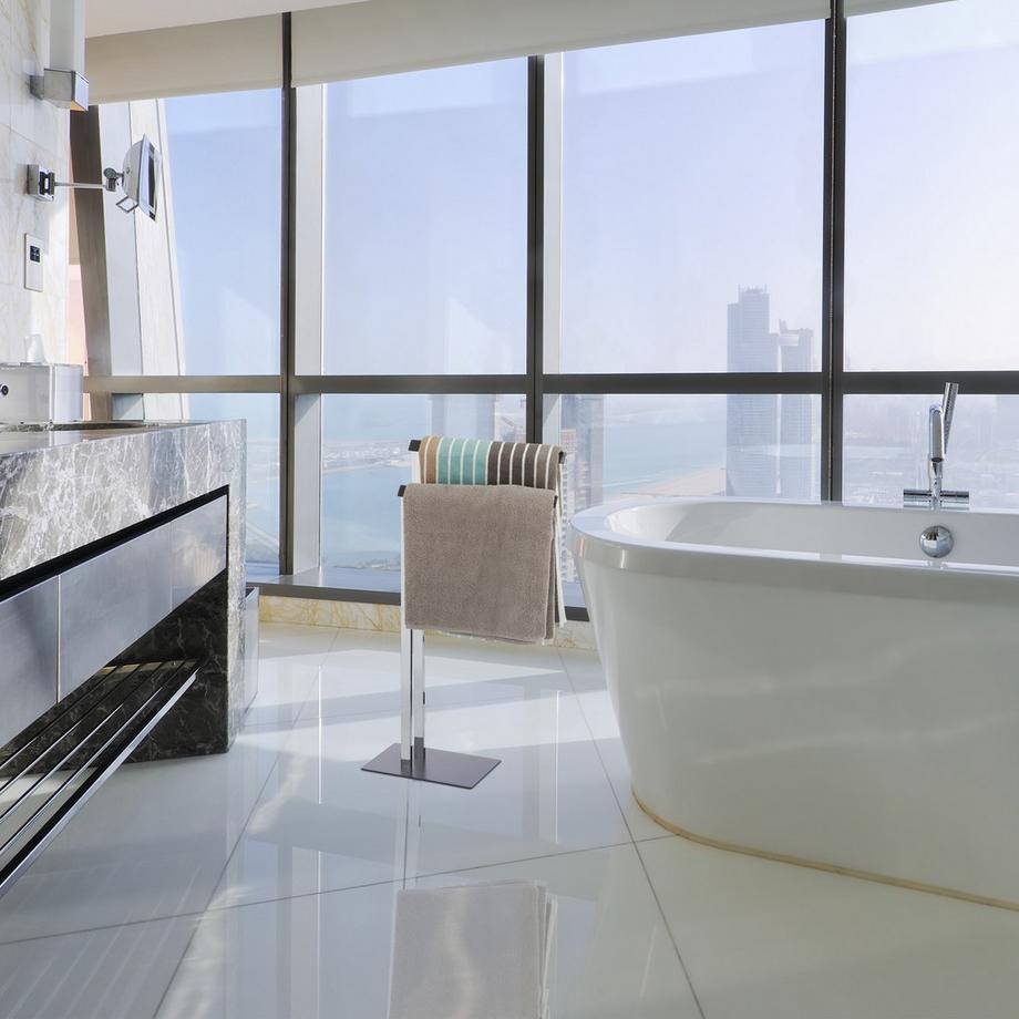 B2X Porta asciugamani cromo antracite  