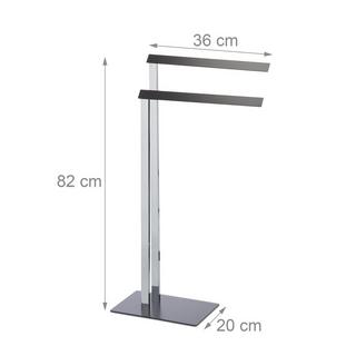 B2X Porta asciugamani cromo antracite  