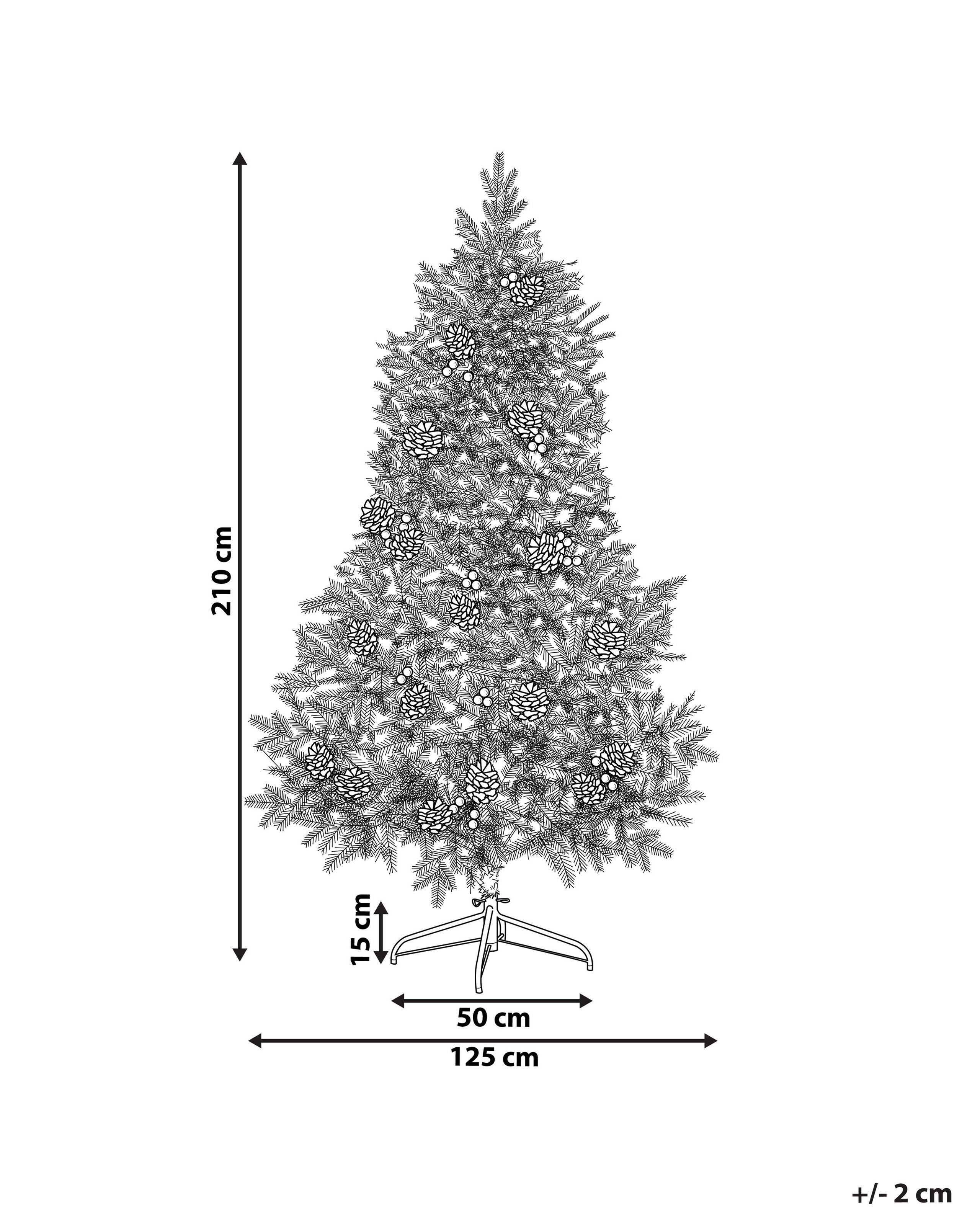 Beliani Albero di Natale pre illuminato en PVC PALOMAR  