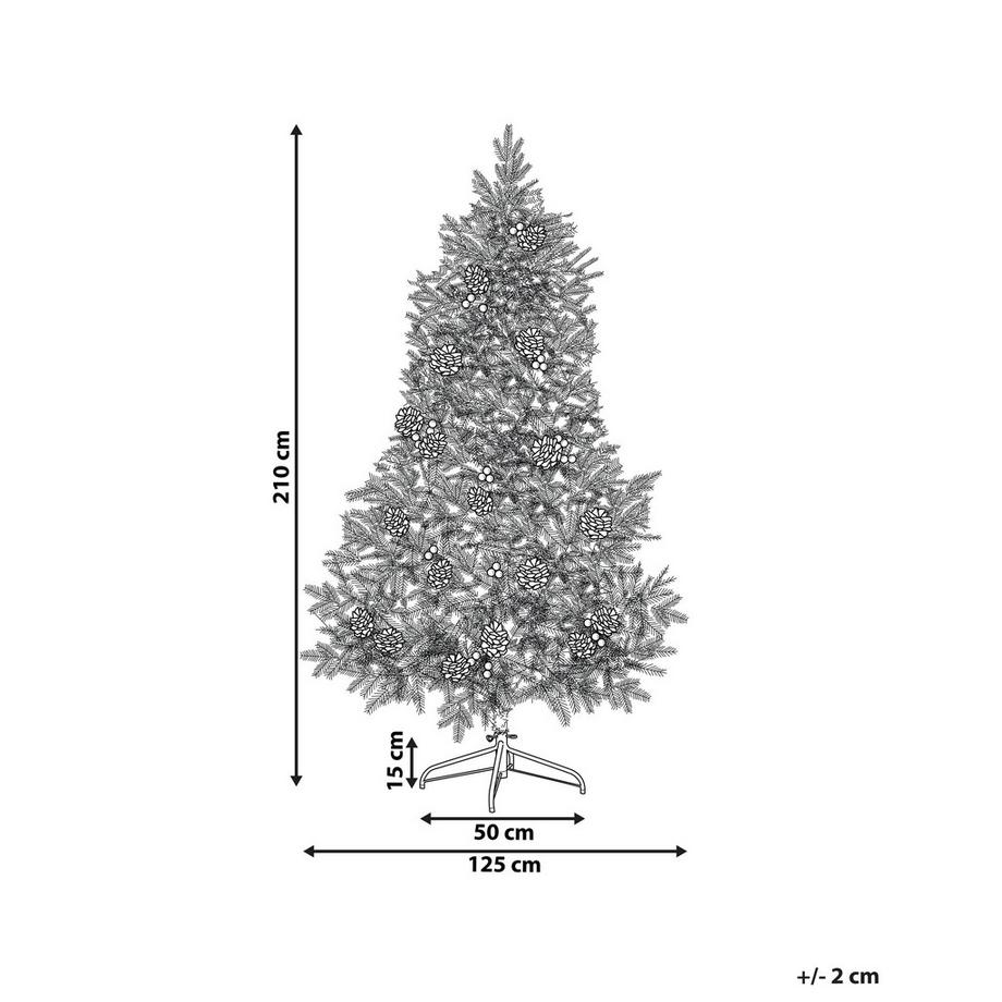 Beliani Sapin de Noël artificiel en PVC PALOMAR  