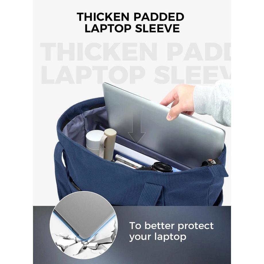 Only-bags.store Cordtasche mit Reissverschluss grosse Einkaufs Strand Laptop Tasche  