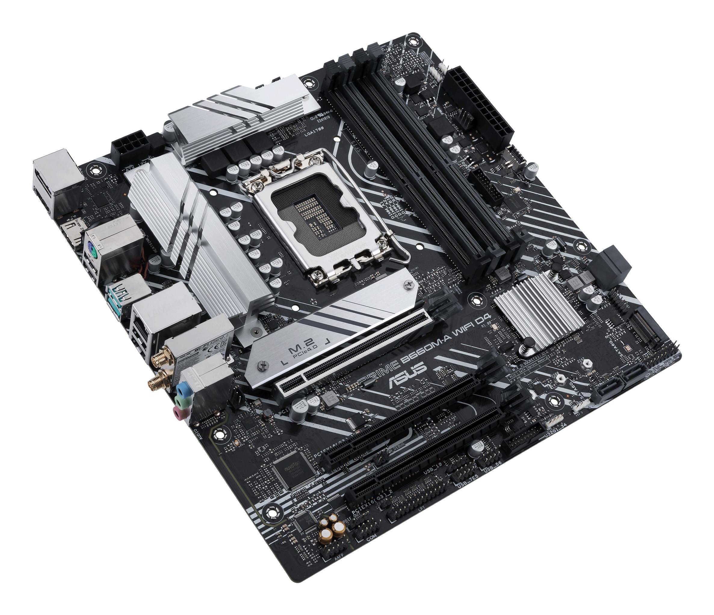 ASUS  PRIME B660M-A WIFI D4 Intel B660 LGA 1700 micro ATX 