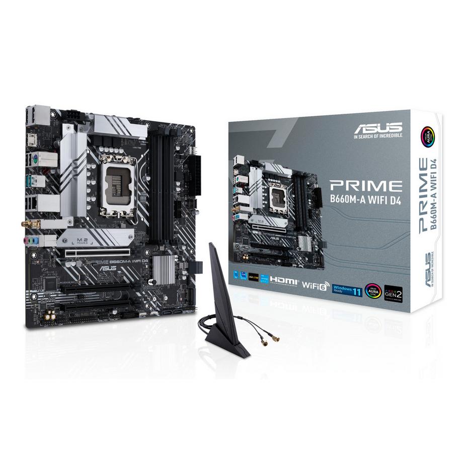 ASUS  PRIME B660M-A WIFI D4 Intel B660 LGA 1700 micro ATX 