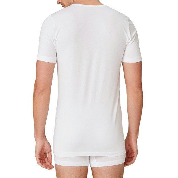 Schiesser Confezione da 4 T-shirt scollo a V in cotone biologico  