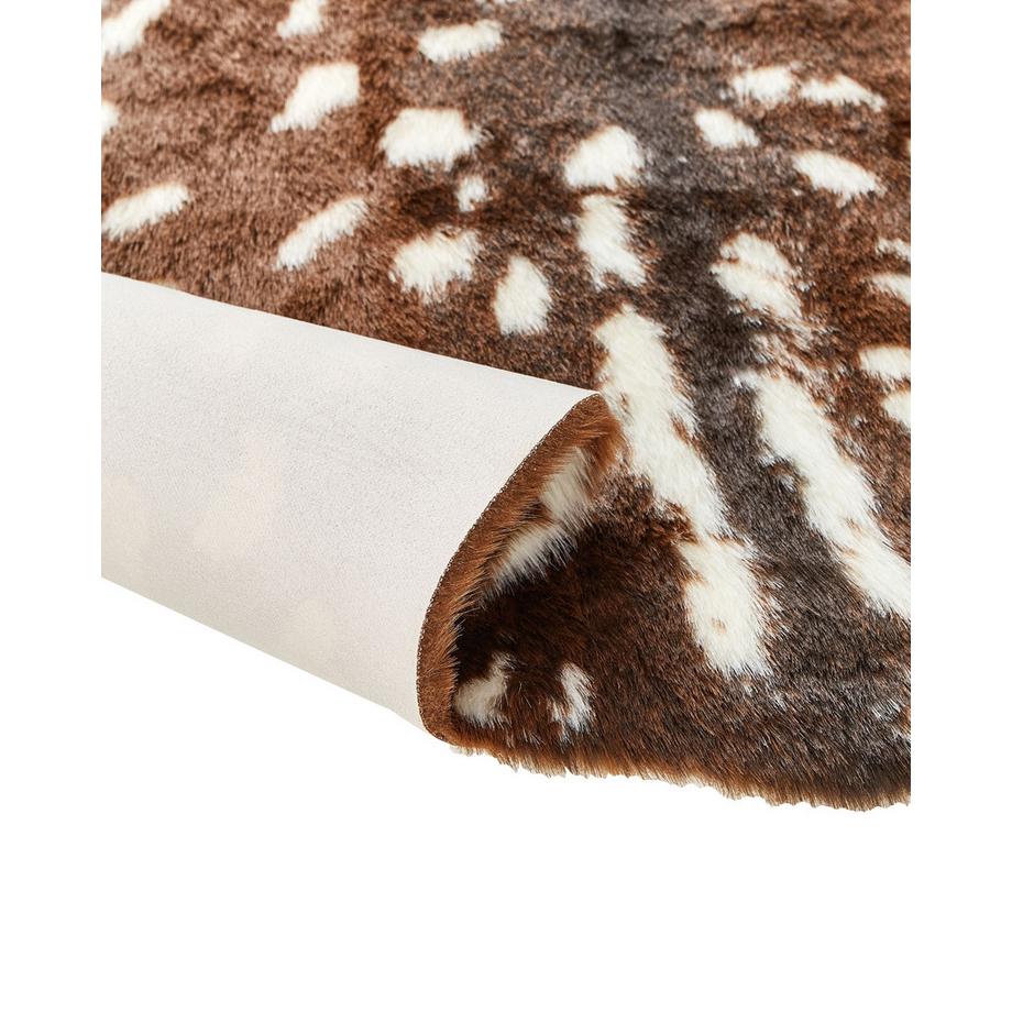 Beliani Tapis en fausse fourrure en Fourrure synthétique Rustique KNOLL  