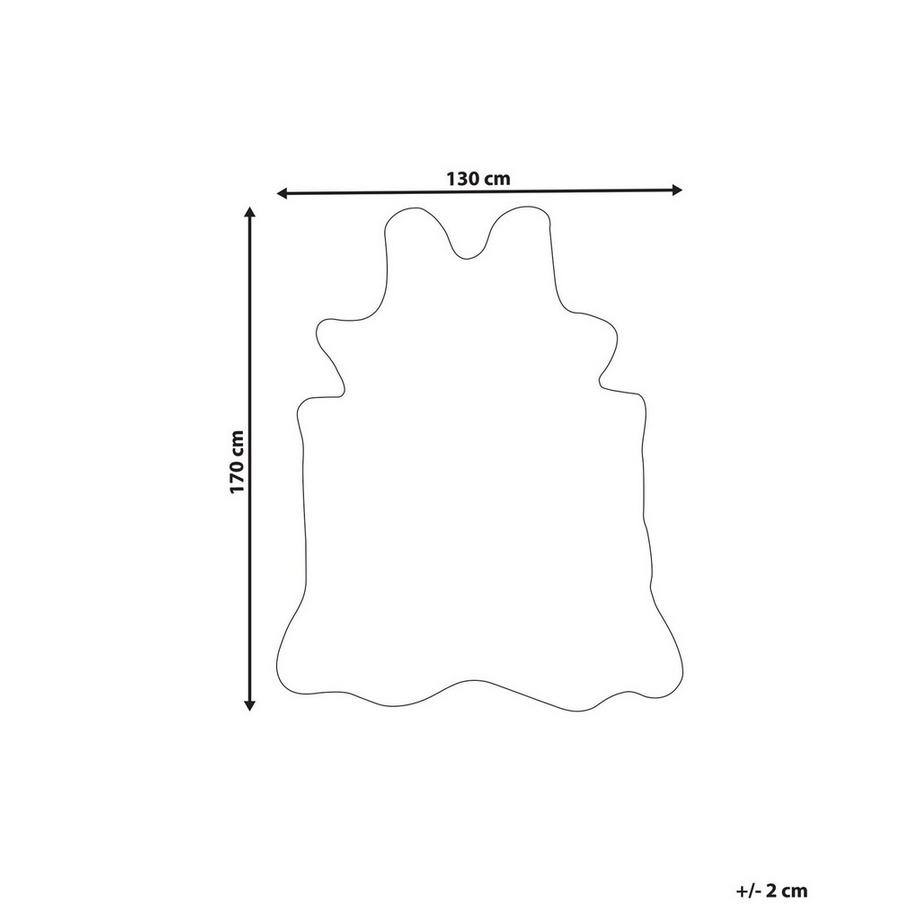 Beliani Tapis en fausse fourrure en Fourrure synthétique Rustique KNOLL  